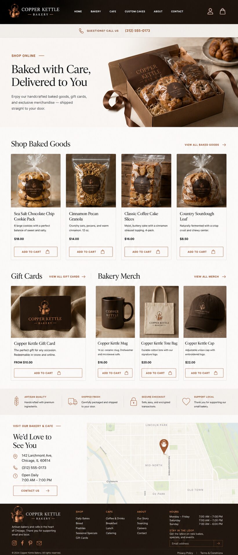 Shop design mockup