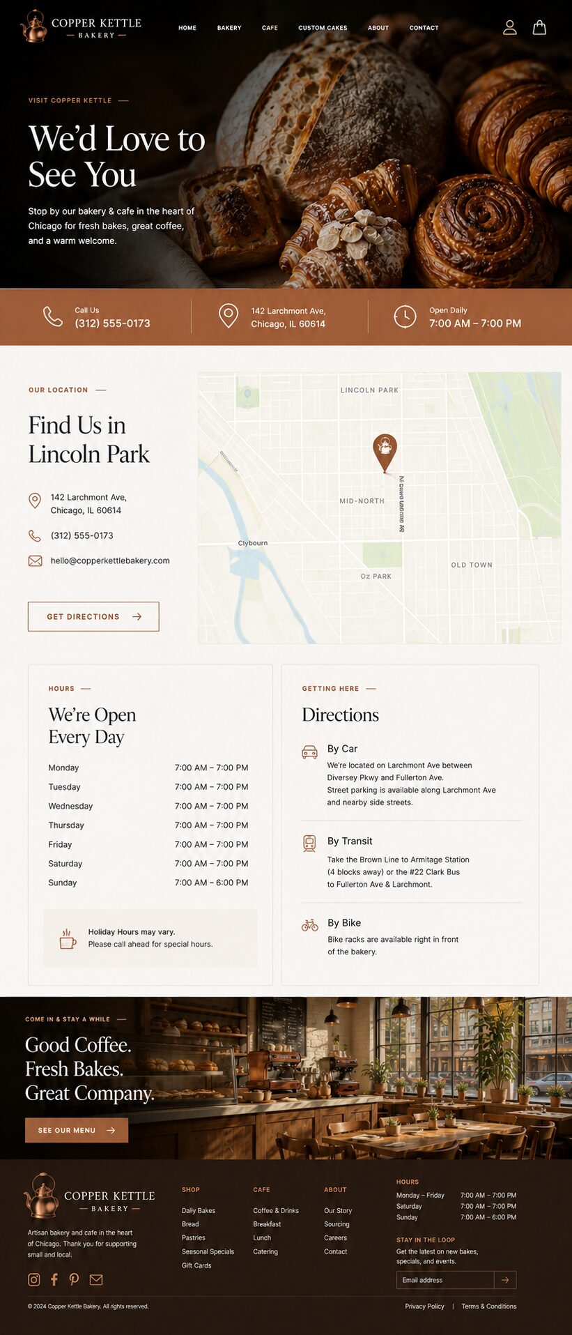 Visit design mockup