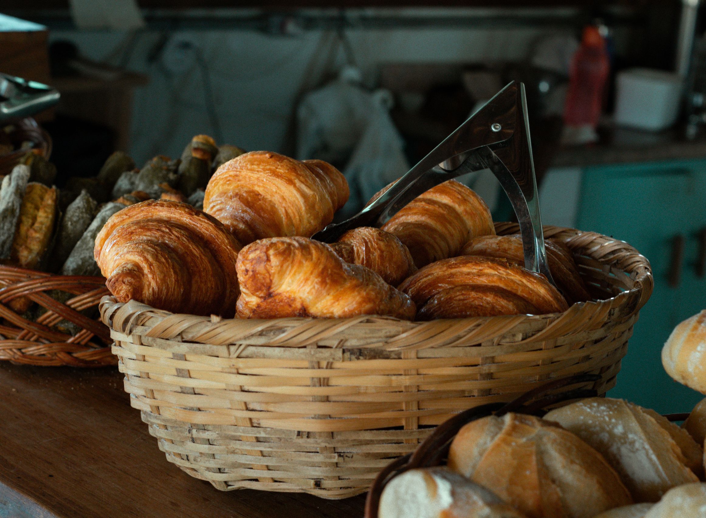 assorted breads croissants pastries
